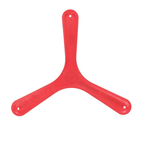 Image of Helium Boomerang Toy - Kids Beginner's Colorful Style Returning Sports Game for Young Throwers Red