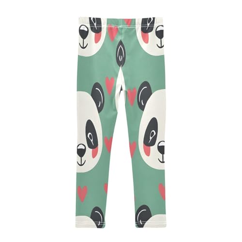 Toddler Girls Leggings Printed Yoga Pants Leggings Pink Heart Panda Head for Kids2