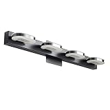 Myhaptim Modern LED 4 Lights Vanity Light for Bathroom Modern Vanity Light Fixture Wall Sconce 26 In