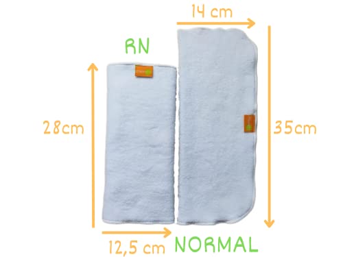 Kit 5 Absorventes Ecológicos para Fralda reutilizável - 4 camadas Unifloc