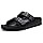 KIDMI Women's Comfortable EVA Sandals with Arch Support, Adjustable Buckle Sunmmer Beach Slide Sandal, Black EU 40