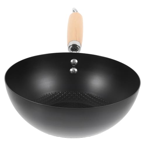 Wok pequeño de hierro para cocina doméstica miniatura 1