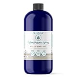 PRISTINE Toilet Paper Spray Instead of Wipes and Bidets - Like Foam Alternative and Gel Alternatives to Wipes, is a Refreshing Bidet Attachment Substitute, Rustic Bergamot, 32 fl oz Refill