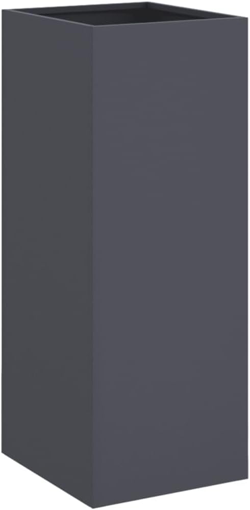 Corten Steel Series Raised Garden Bed, Steel Planter Box Metal Planter Box for Fruits, Vegetables, Herbs, Anthracite 12.6"x10.8"x29.5" Cold-Rolled Steel