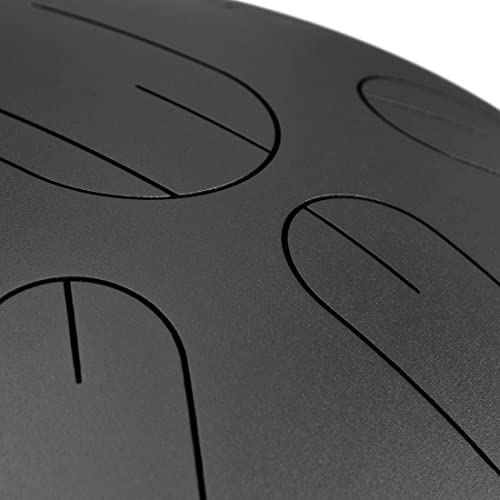 Melody Tongue Drum 14 Inch D Kurd Negro con Funda miniatura 6
