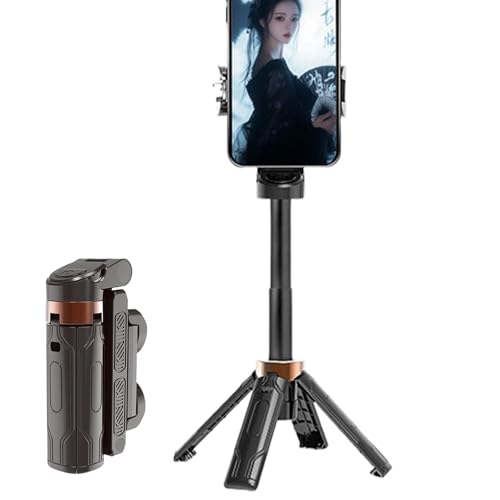 Trépied de voyage pour téléphone compact avec obturateur sans fil pour vlog