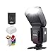 Godox Wireless 433MHz GN33 Camera Flash Speedlite with Built-in Receiver with RT Transmitter Compatible for Canon Nikon Sony Olympus Pentax Fuji DSLR Cameras with Diffuser + Filters