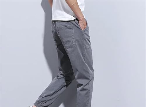 Men's Jogger Jeans Spring Summer Cotton Harem Pants Loose Beam Feet Ankle Banded Casual Trousers2
