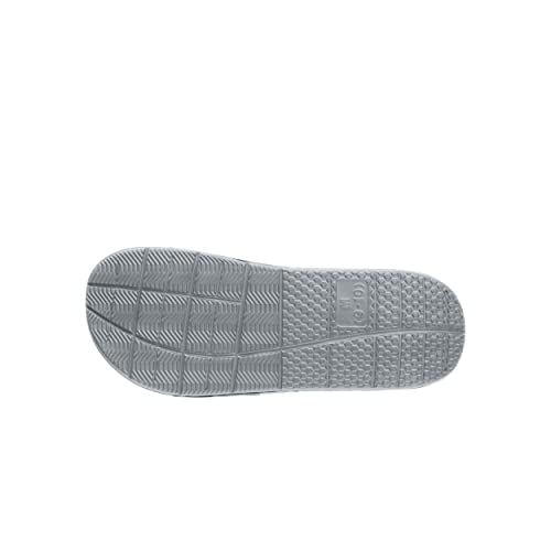 Image of FOCO mens NFL Team Stripe Logo Athletic Sport Shower Flip Flop Sandals Gel Slides