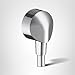 hansgrohe FixFit Handheld Shower Wall Outlet 1/2-inch Thread Connection Round Modern Flush Mount in Chrome, 27458003