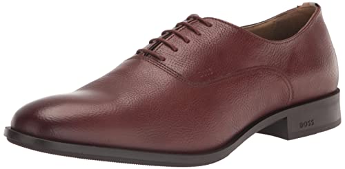 Image of BOSS Men's Oxford Shoes in Grain Leather
