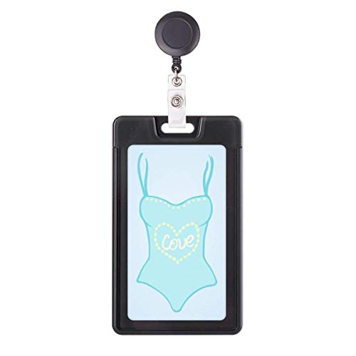 Étui à badge rétractable bleu de maillot de bain idéal pour thalasso et piscine