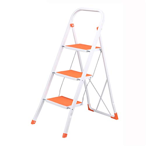 Ménage Échelle de dortoir, taille extérieure multifonctionnelle 465 * 35 * 1150MM d'échelle se pliante à la maison de bureau Épaissie (Couleur : Orange, taille : 465 * 35 * 1150MM) Cover