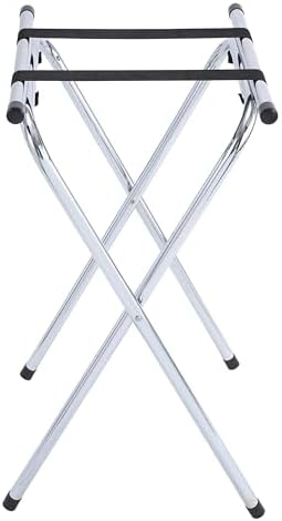 Winco Folding Tray Stand, 31-Inch, Chrome image 2
