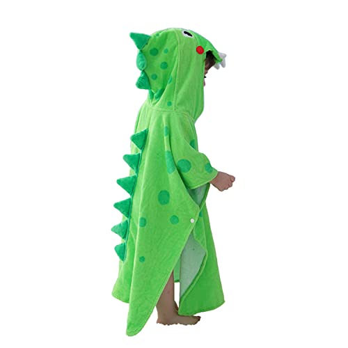 Image of LOLANTA Bath Pool Beach Towel Hooded 100% Cotton Super Soft Absorbent Kids Beach Towels for Boys Girls (Crocolile, 4-6)