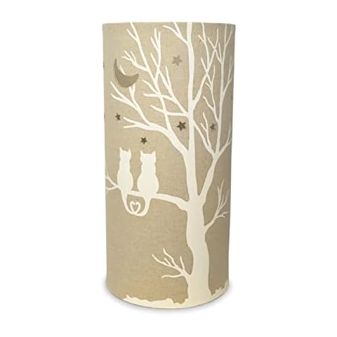 Light-Glow Fabric Table Lamp, Love Cats FL009 Cover