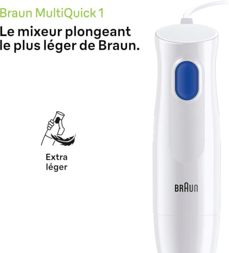 Mixeur Plongeant Braun MQ10.202M – 450W, 1 Vitesse, 0,6L, Acier Inoxydable - vue 7