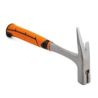 Mivos Latthammer 600 g Kopfgewicht - Ganzstahl Geschmiedet - Zimmererhammer mit Magnetischem Nagelhalter - Zimmermannshammer mit Anti-Vibration Griff - DIN 7239