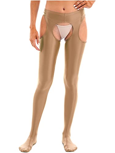 Image of CHICTRY Women's Tights Control Top Pantyhose Toe Garter Belt Hollow Out Stockings Panties