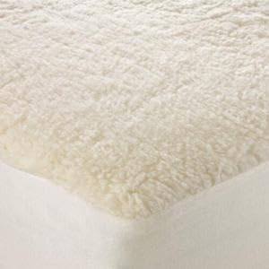Super Soft Thermal Fleece Underblanket Deep Cot Bed Mattress Protector, Warm Cosy Sheepskin Bed Cover Toppers – 15cm Fitted Cot Bed Mattress Enhancers (70x140 cm)