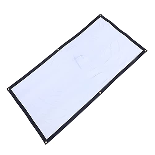 HOLIDYOYO 1Set Foldable Projector Screen Durable for Indoor Outdoor Use Easy Installation with Hooks for Movies Presentations and Gaming