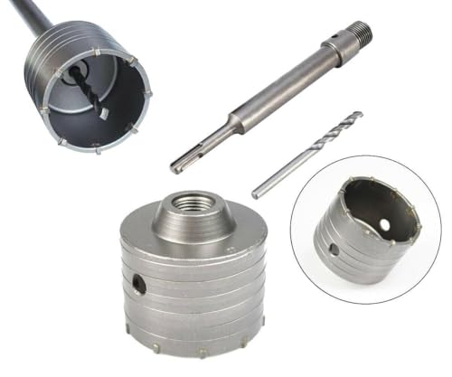 Fresa A Tazza Carotatrice 30mm Con Codolo SDS Plus - Per Cemento, Mattoni E Pietra, Include Punta Centraggio