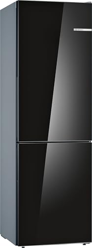 Bosch KGV36VBEAS, Série 4, Réfrigérateur congélateur, Pose libre, 186 x 60 cm, 214 L / 94 L, Noir