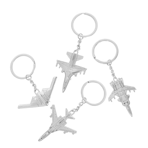 Porte-clés Avion de Guerre Hommes Trousseau Métal Léger et Décoration Sac Robustes X-527