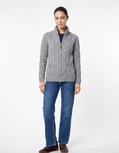 Image of Zippered Wool Sweater by Aran Woollen Mills