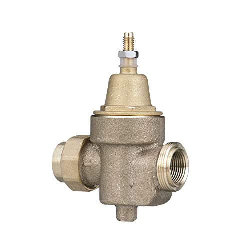 Watts Backflow Preventer 3/4 In Water Pressure Reducing Valve, Npt Thread Union X Npt Female, Max Work 400 Psi, Adjust 25-75 Psi #TOP3