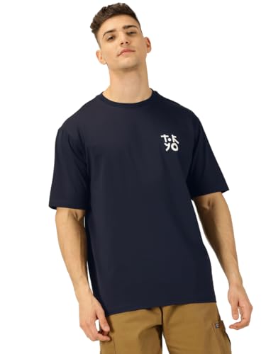 Image of Thomas Scott Men's | Graphic | Half Sleeve | Oversized Fit | Cotton Blend | Crew Collar | Casual Tshirt