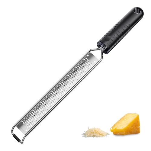 Cheese Grater with Handle Fine Zester Length 15 inch Black