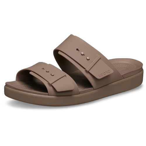 Crocs Brooklyn Buckle Low, Sandalias con cuña Mujer, Beige, 37 EU