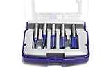 Tivoly XT606470001 Frässtifte für Oberfräse, gerade, Grau, 5-teiliges Set