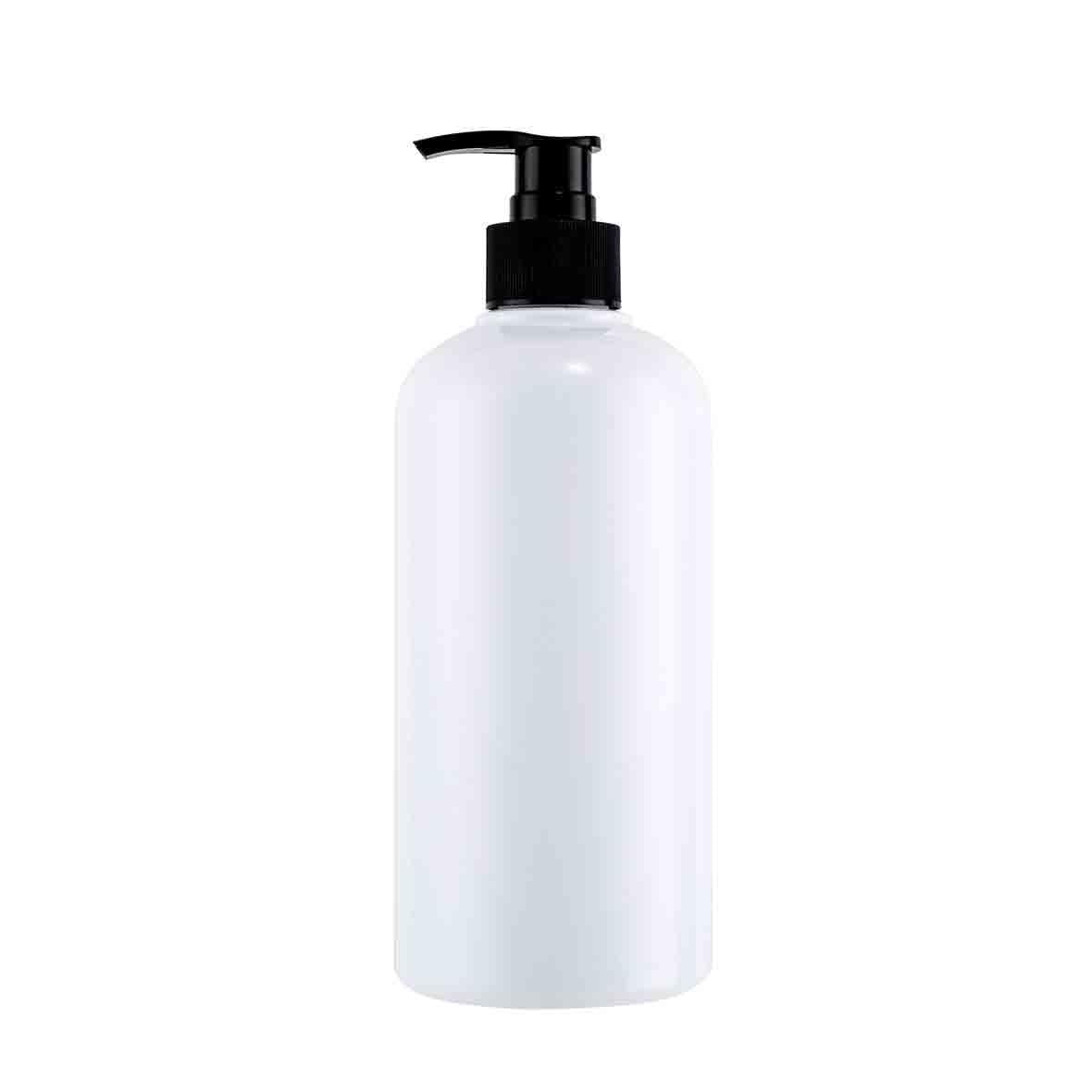 Home Round Dispenser Bottle Soap Plastic Press Pump Head Home/hotel/bathroom White 300ml/500ml Shower Dispensers(Medium)