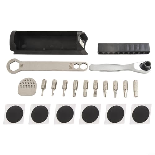 Bicycle Hidden Tool Box For Brompton Inner Frame Storage Bag Compact Accessory Organizer With Wrench Bike Maintenance Kit Metal Plastic Construction(B)
