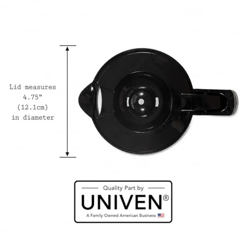 Univen 12 Cup Coffee Maker Carafe Pot Compatible with Hamilton Beach 46300 46310 49933 49350 49618 49950 49954 49957 49966 49976 49980 49980A 49980Z 49983 990117800 by Univen - Used condition - Image 3