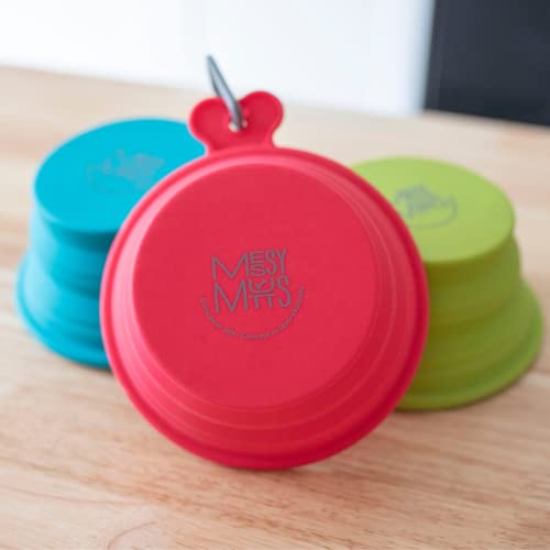 Messy Mutts Silicone Collapsible Bowl | Pet Travel Necessity | Portable Water Or Food Dish | Pop Up Watering Bowl | Camping, Hiking, Walking Accessory | Large, 3 Cups | Green #TOP7