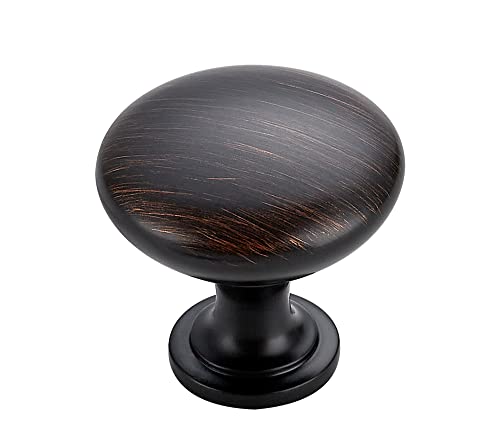 Image of Ravinte 15 Pack Cabinet Knobs - Oil Rubbed Bronze & Brass Drawer Pulls & Door Knobs for Kitchen & Dresser Drawers