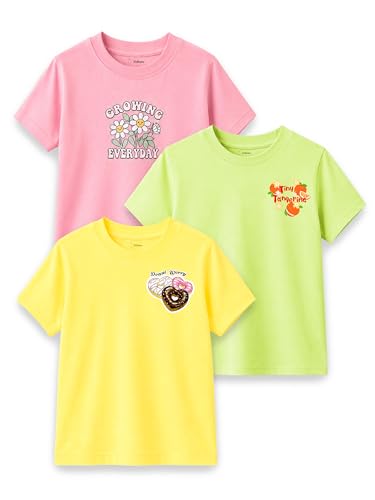 Image of Kidbea Bamboo Kids T-Shirt Ultra-Soft Premium Half Sleeve Graphic Tee for Girls, Casual Summer Wear for Toddlers & Kids