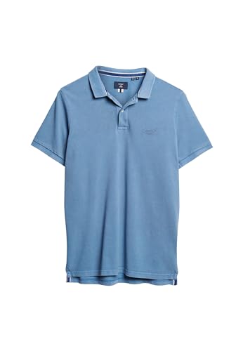 Superdry Vint Destroy Polo Heraldic Blue M Hombre