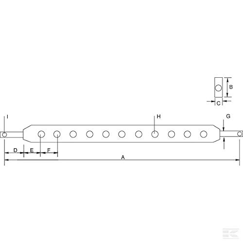Kramp Ackerschiene Kat.3 - 1085mm Z636085KR | 8716106067527