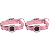 PATKAW 2 Pcs Air Tag Dog Anti- Lost Locator Collar Locator Protector Locator Case Collar, Dog Collar
