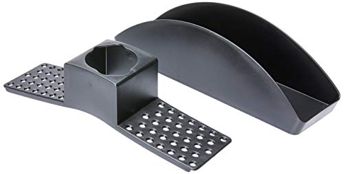 Organizador de Pia Flex Basic, 16,6 x 16,6 x 12 cm, Preto, Coza
