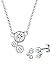 Produktbild Elli Schmuckset Damen Anhänger Edel mit Kristallen aus 925 Sterling Silber