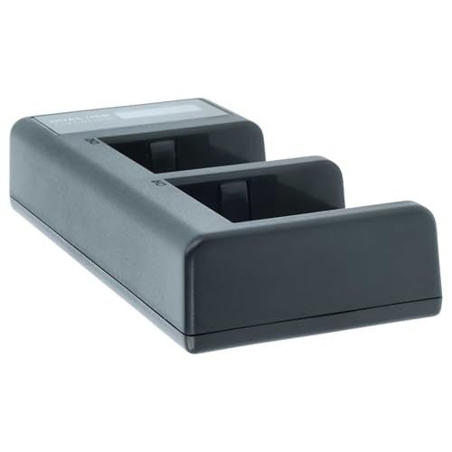 vhbw Cargador Dual USB/USB Micro Compatible con Sony DSR-PD170, DSR-PD170P batería de cámara, cámara Video, acción - Soporte + Cable USB Micro - imagen 8