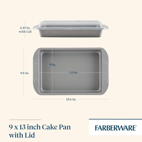 image for Farberware Nonstick Bakeware Baking Pan With Lid / Nonstick Cake Pan W