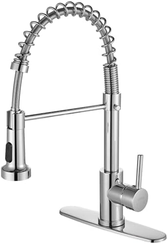 Cobbe Black Kitchen Faucet, Commercial Kitchen Faucet with Pull Down ...