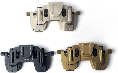 Tactical PVS-14 Dual Mount Helmet Bracket - Compatible with NVG10, NVG30, PVS-14 Devices, Quick-Release & 90° Flip, Durable Aluminum Alloy for Enhanced Night Vision Stability