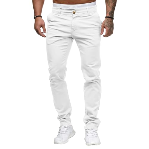 Mens Dress Pants Slim Fit Chinos Stretch Fashion Pant Skinny Leg